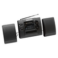 Ultra Slim Desktop AM/ FM Radio w/ Detachable Speakers